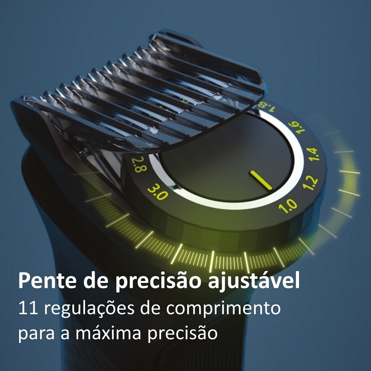 Aparador Multifunções Philips Série9000 MG9553/15 Barba, Corpo e Cabelo Tudo em 1, Uso em Seco e Húmido e Autonomia 120 min Aparador e 30 min OneBlade Preto-5