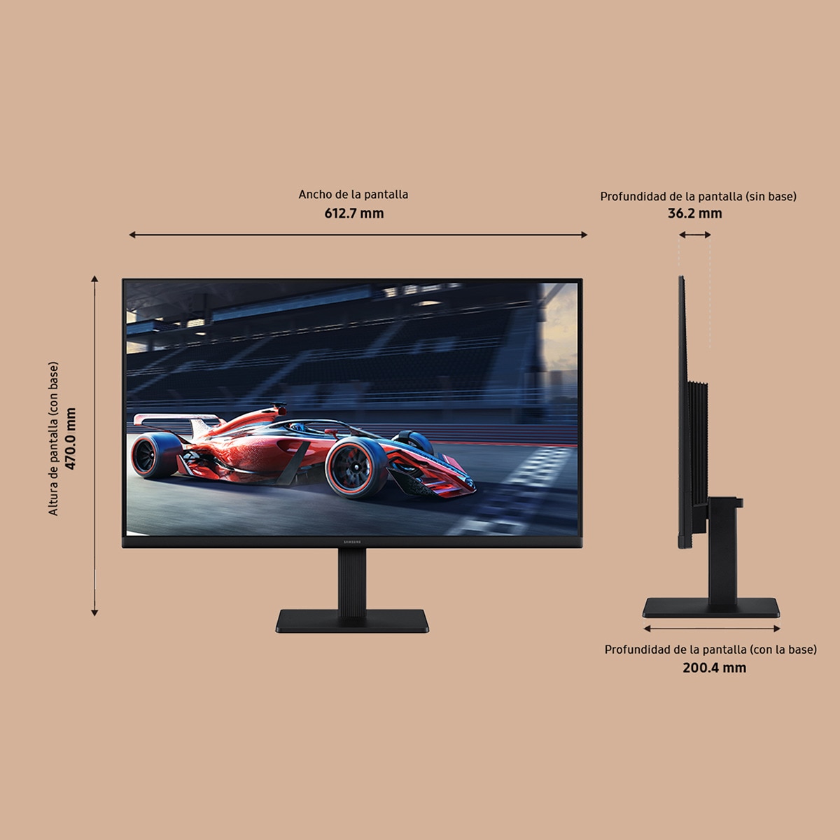Monitor PC 68,58cm (27") Samsung Essential S30GD LS27D300, 100 Hz, Full HD, 2