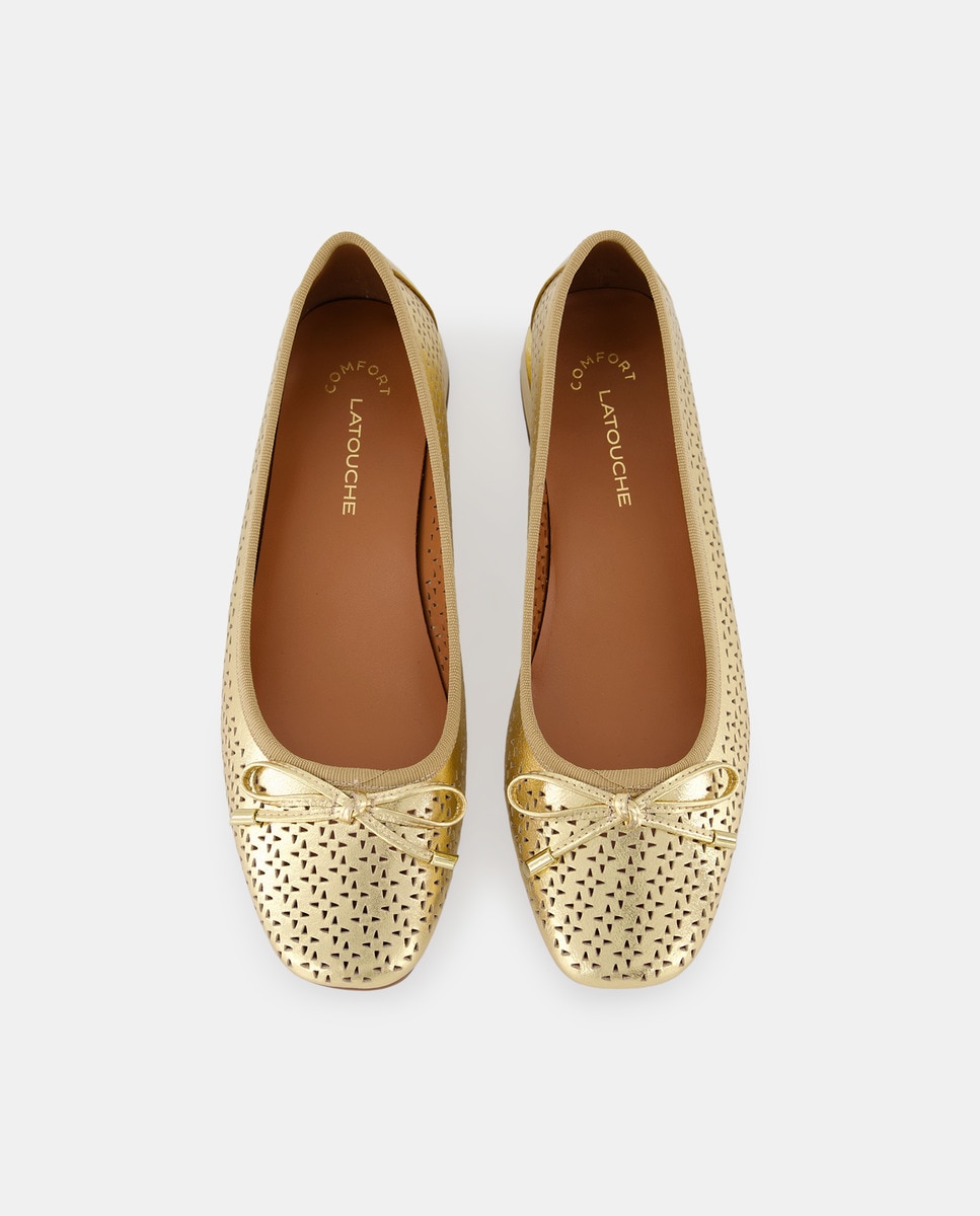 Sabrinas de Salto com Recortes 390 Ouro-4