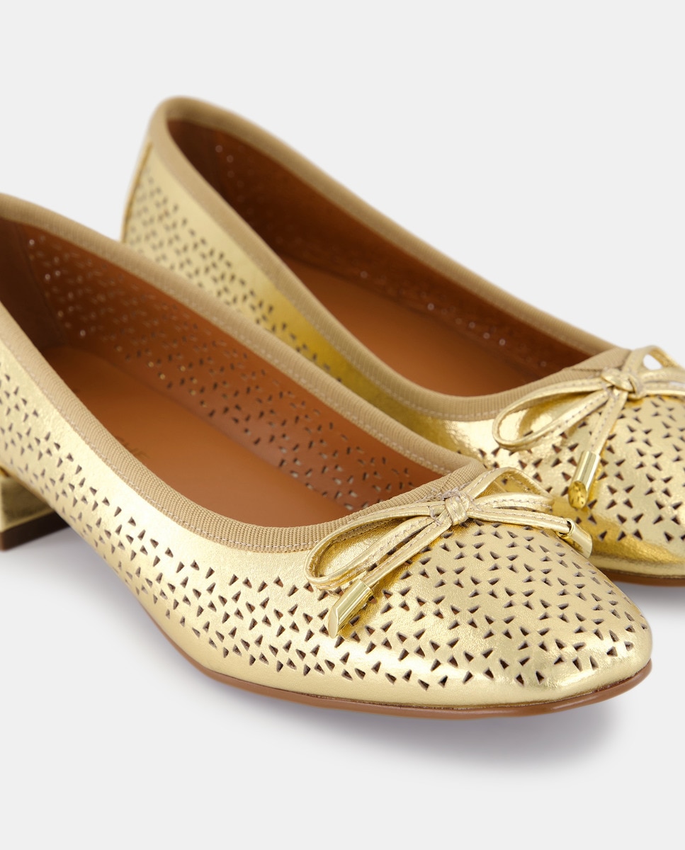 Sabrinas de Salto com Recortes 390 Ouro-5
