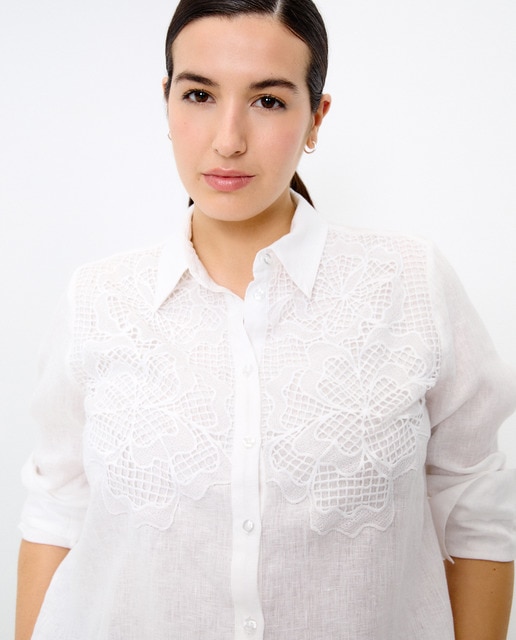 Imagen 0 de Camisa de mujer manga larga y patch