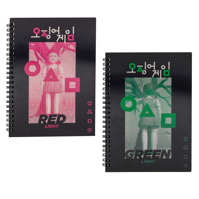 Imagem 0 de Caderno Lenticular Luz Roja/Verde El Juego del Calamar Cineréplicas