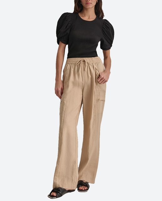 Imagen 0 de Pantalón de mujer largo cargo con cintura media