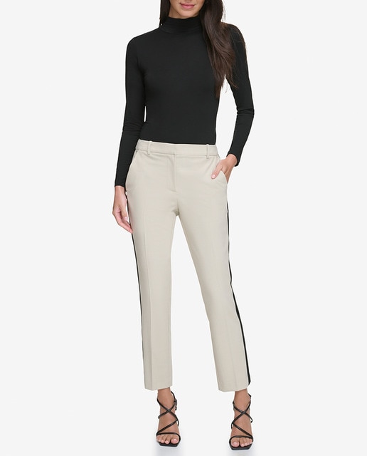 Imagen 0 de Pantalones de mujer rectos con banda lateral