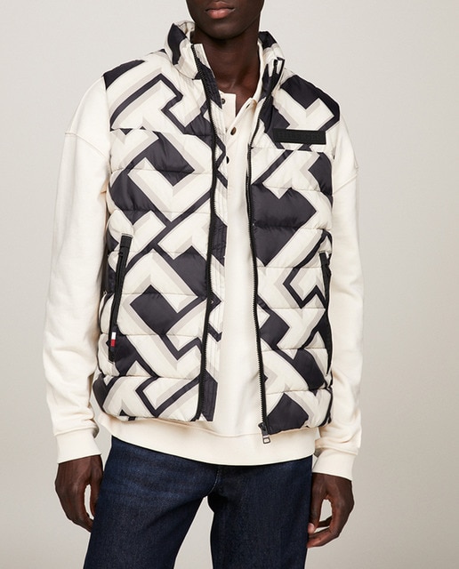 Imagen 0 de Chaleco acolchado con estampado monogram