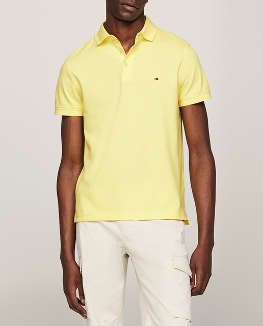 Imagen 0 de Polo liso de manga corta con fit slim