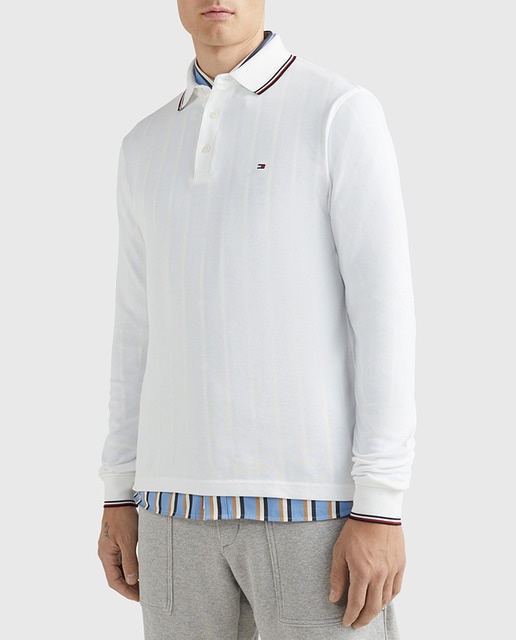 Imagen 0 de Polo de hombre slim fit de manga larga