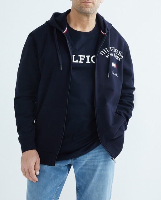 Imagen 0 de Sudadera con cierre cremallera de hombre tallas grandes