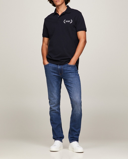 Imagen 0 de Pantalón vaquero de algodón y corte recto