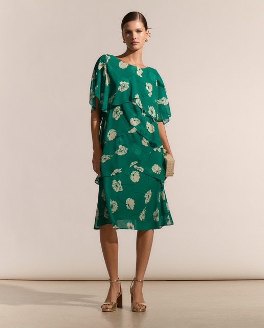 Imagen 0 de Vestido corto multicapas manga corta