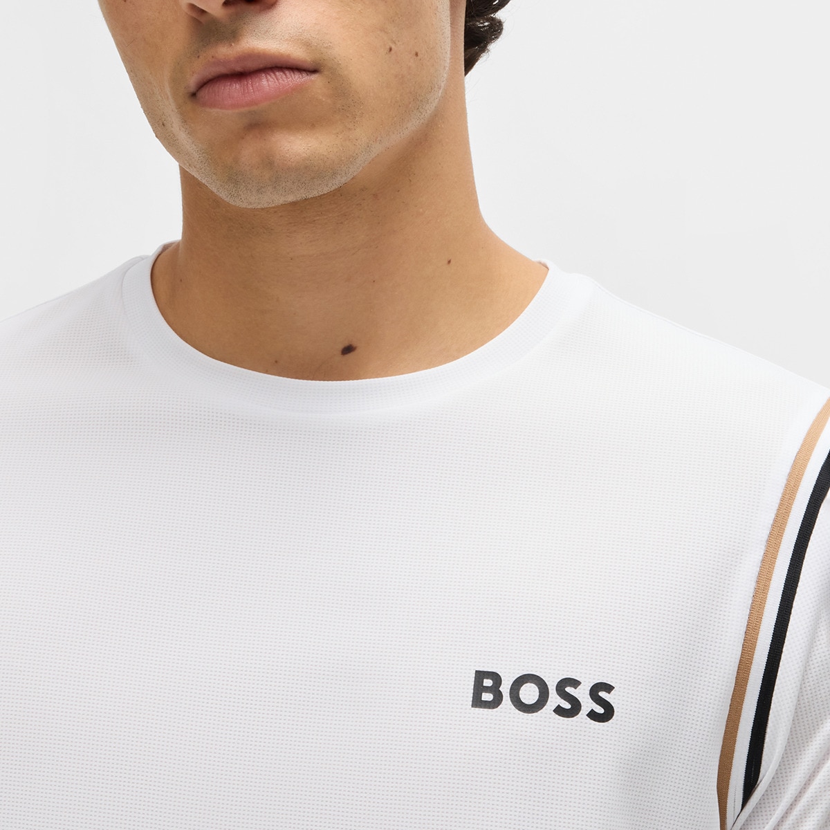 T-shirt de Manga Curta de Ténis de Homem Branco-3