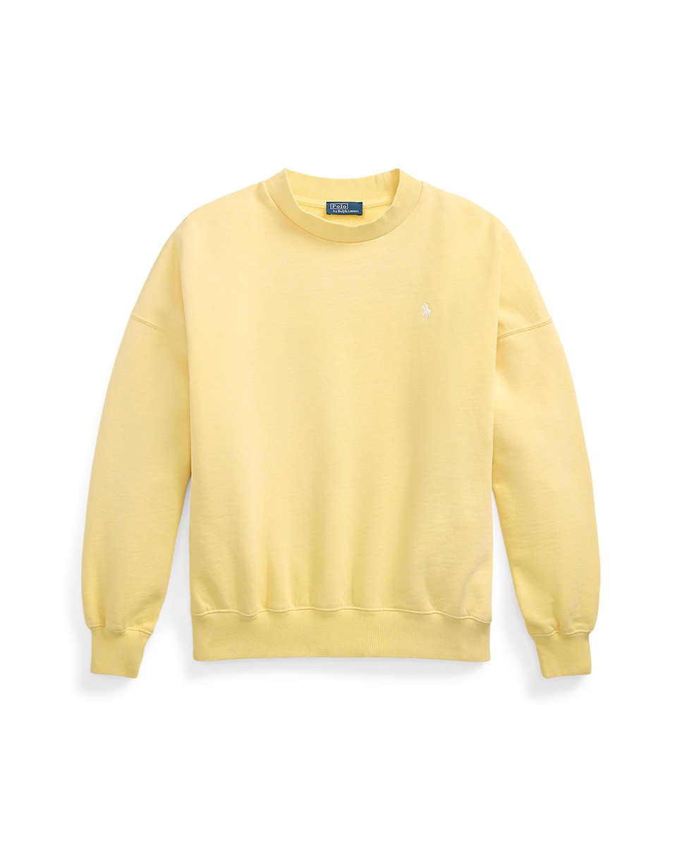 Sweatshirt de Algodão com Gola Semi Cisne Amarelo-5