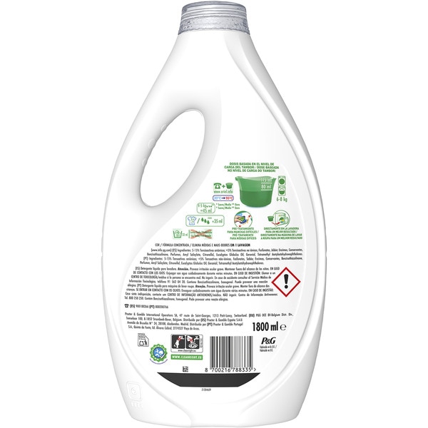 Flüssiges Waschmittel Farbe Flasche 40 Dosis