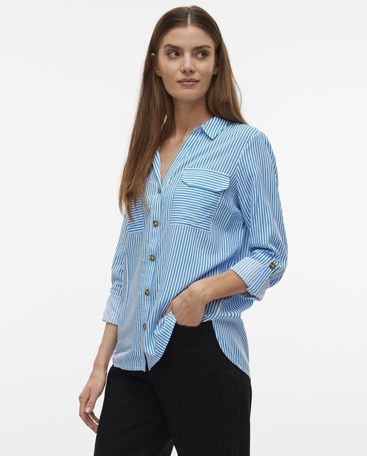 Imagen 0 de Camisa de mujer de manga larga con botones