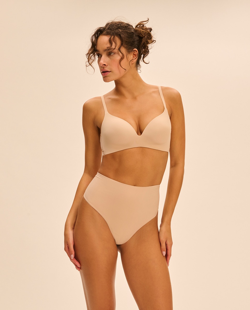 Tanga Moldadora de Cintura Subida Nude-6