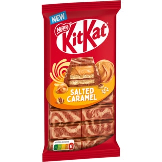 Tablete de Chocolate Caramelo Salgado embalagem 99 g - Kit Kat