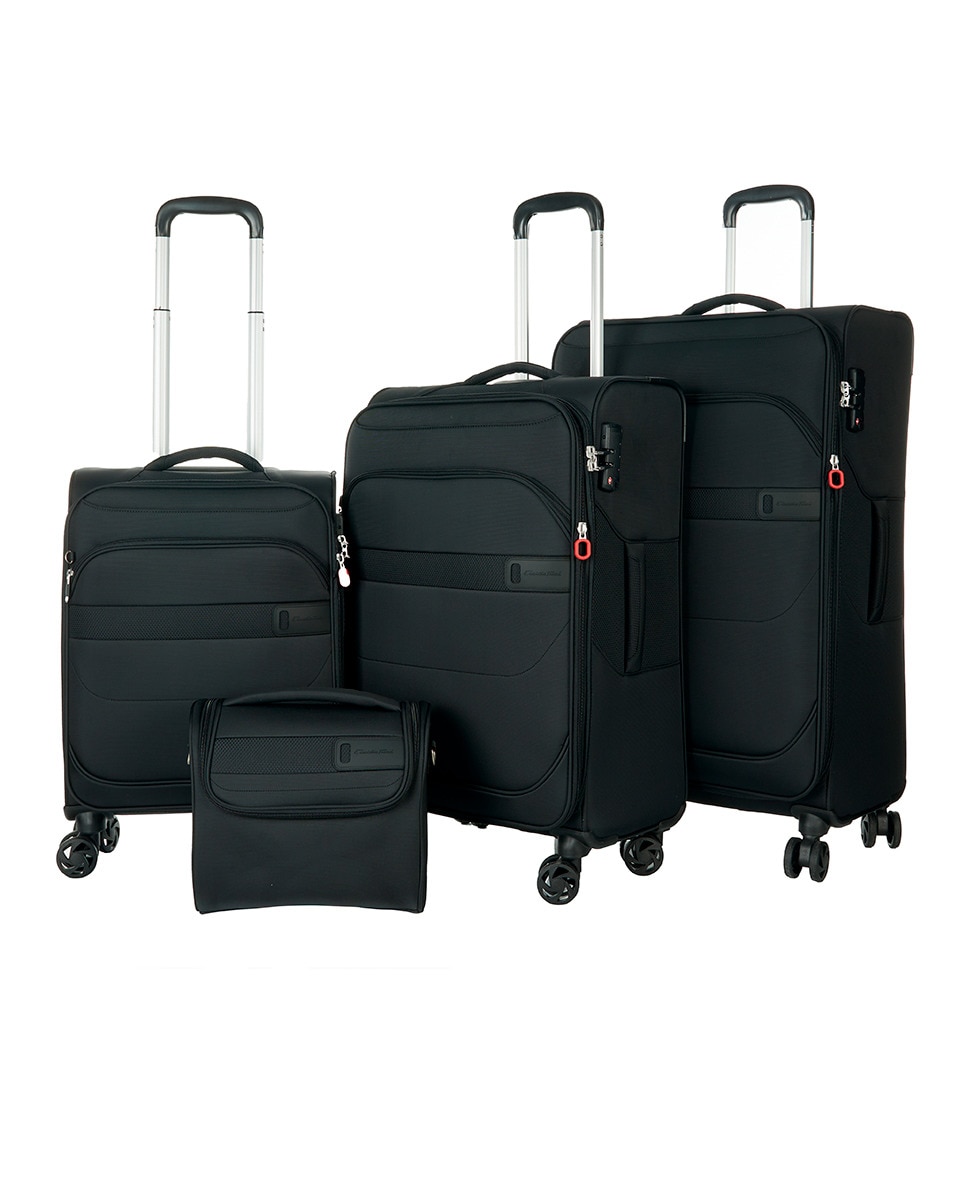 Mala de Nylon Tipo Trolley - 69 cm/2,9 kg Preto-3