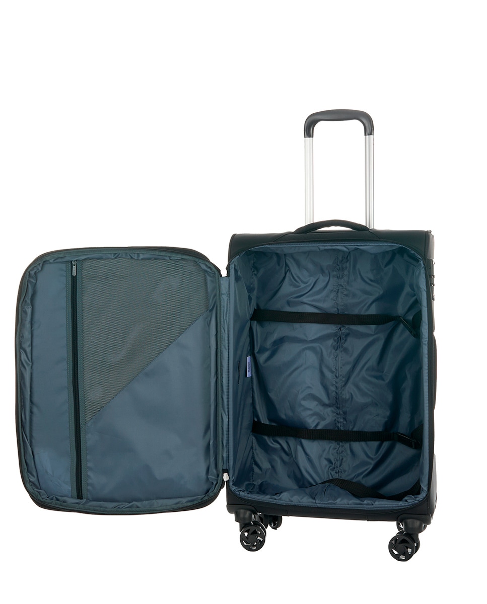 Mala de Nylon Tipo Trolley - 69 cm/2,9 kg Preto-2