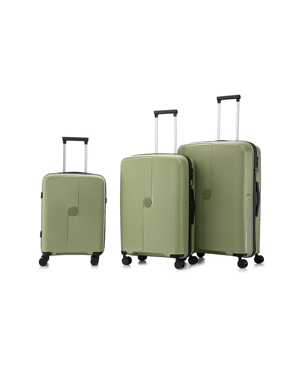 Maleta polipropileno trolley waterprof 76 cms 3,8 kg Verde-3