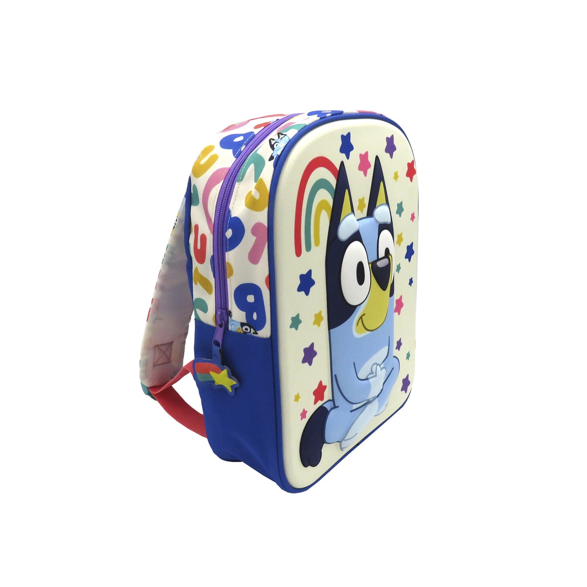 Imagen 0 de Mochila 32 cm Eva 3D Bluey Rainbow CyP Brands multicolor