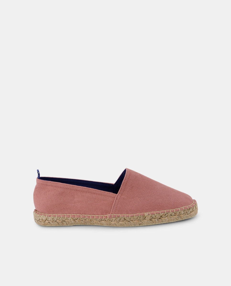 Alpargata Lona con piso de yute Rosa-1