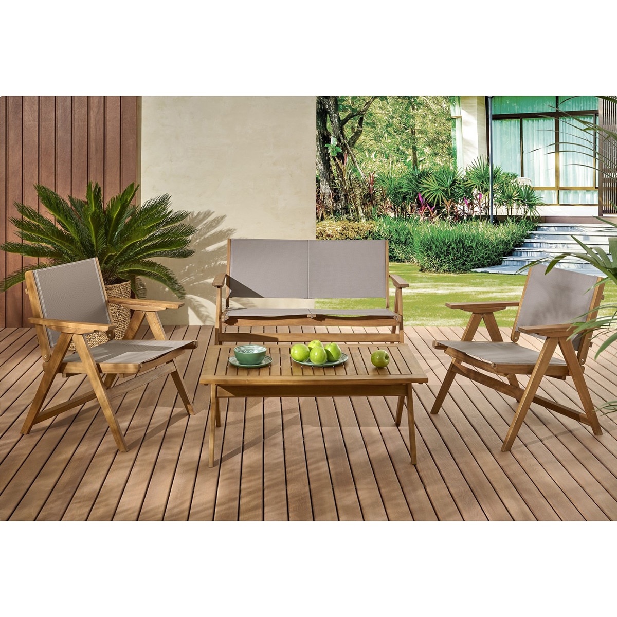 Conjunto de jardín Scot Basics El Corte Inglés Natural-1