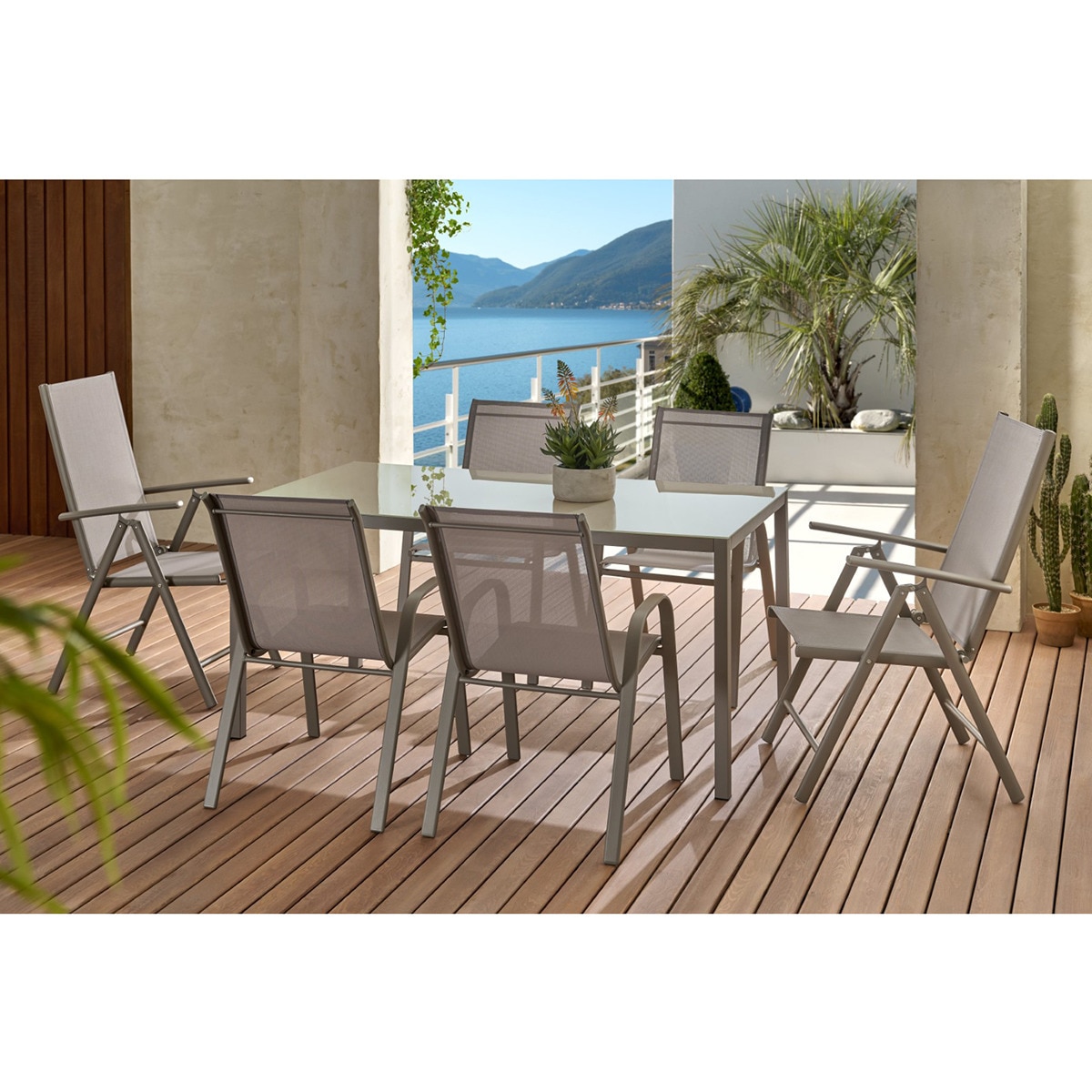 Conjunto de comedor de jardín mesa New Dublin con sillas Namibia Basics El Corte Inglés 1