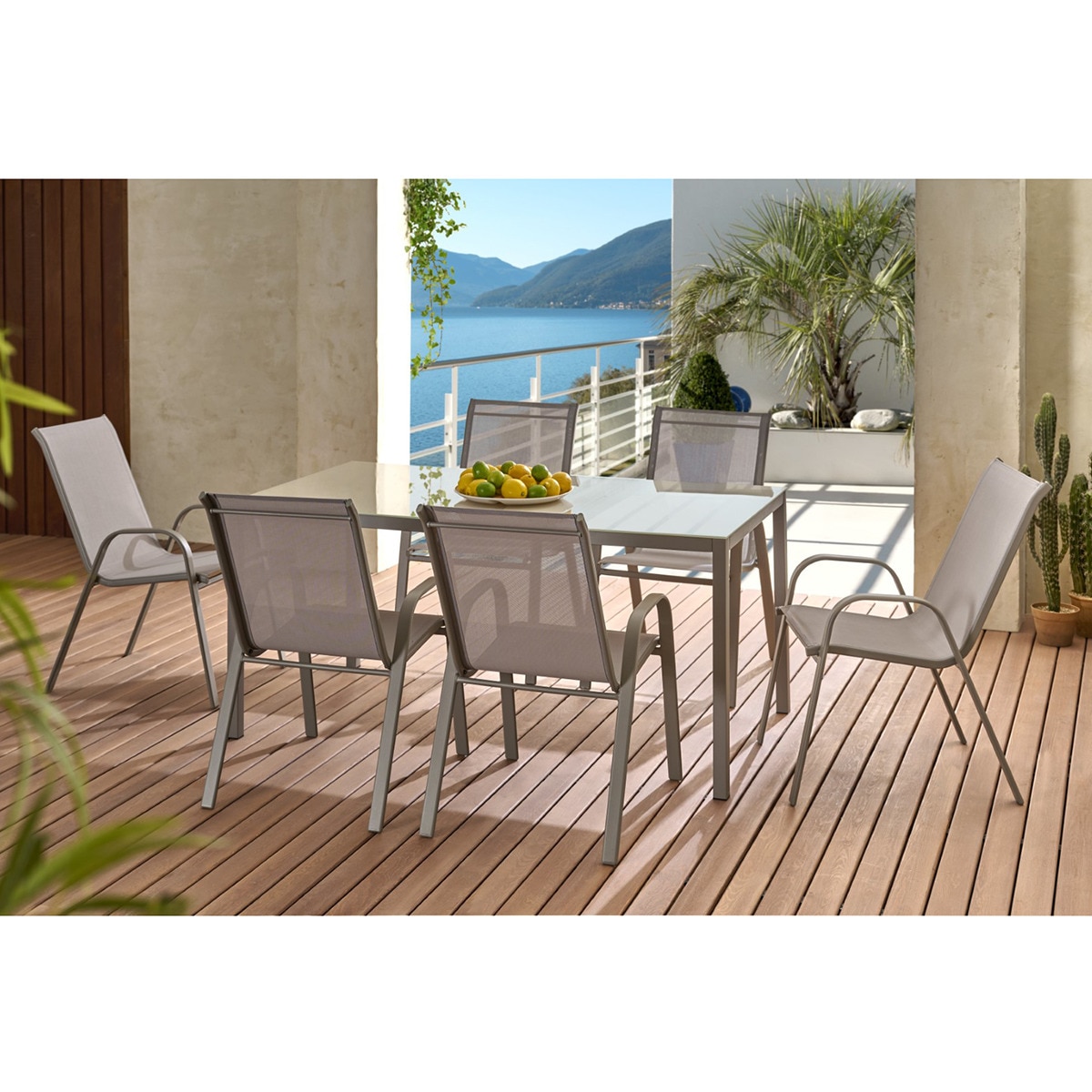 Conjunto de comedor de jardín mesa New Dublin con sillas Namibia Basics El Corte Inglés 2