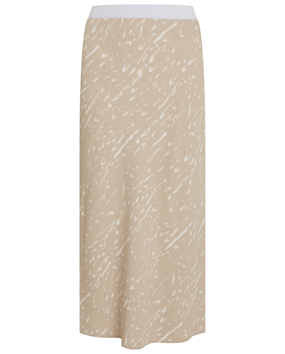 Saia com Estampado Cinzento-claro-5