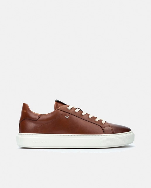 Imagen 0 de Zapatillas de piel de hombre de piel