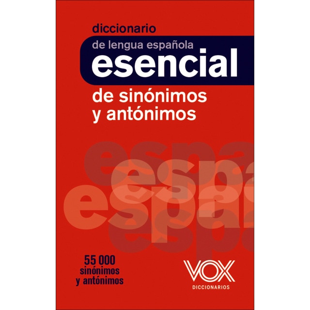Imagen 0 de Diccionario esencial de sinónimos y antónimos