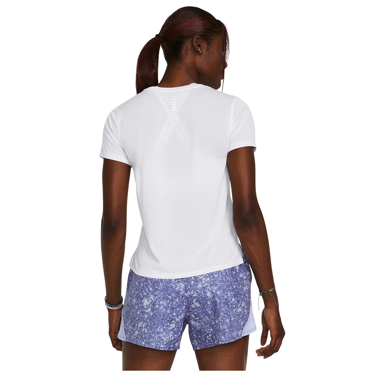 T-shirt de Mulher UA Launch Shortsleeve Branco-2