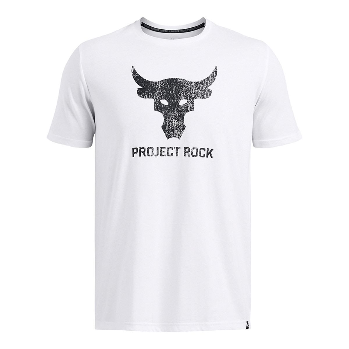 T-shirt Casual de Homem Ua Pjt Rck Payoff Graphc Ss-Wht Branco-3