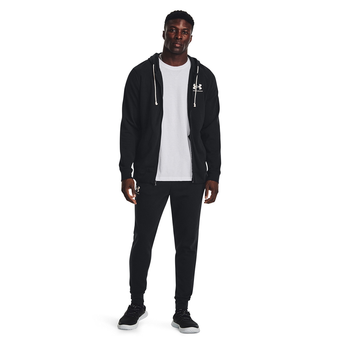 Calças de Homem Rival Terry Jogger Preto-4