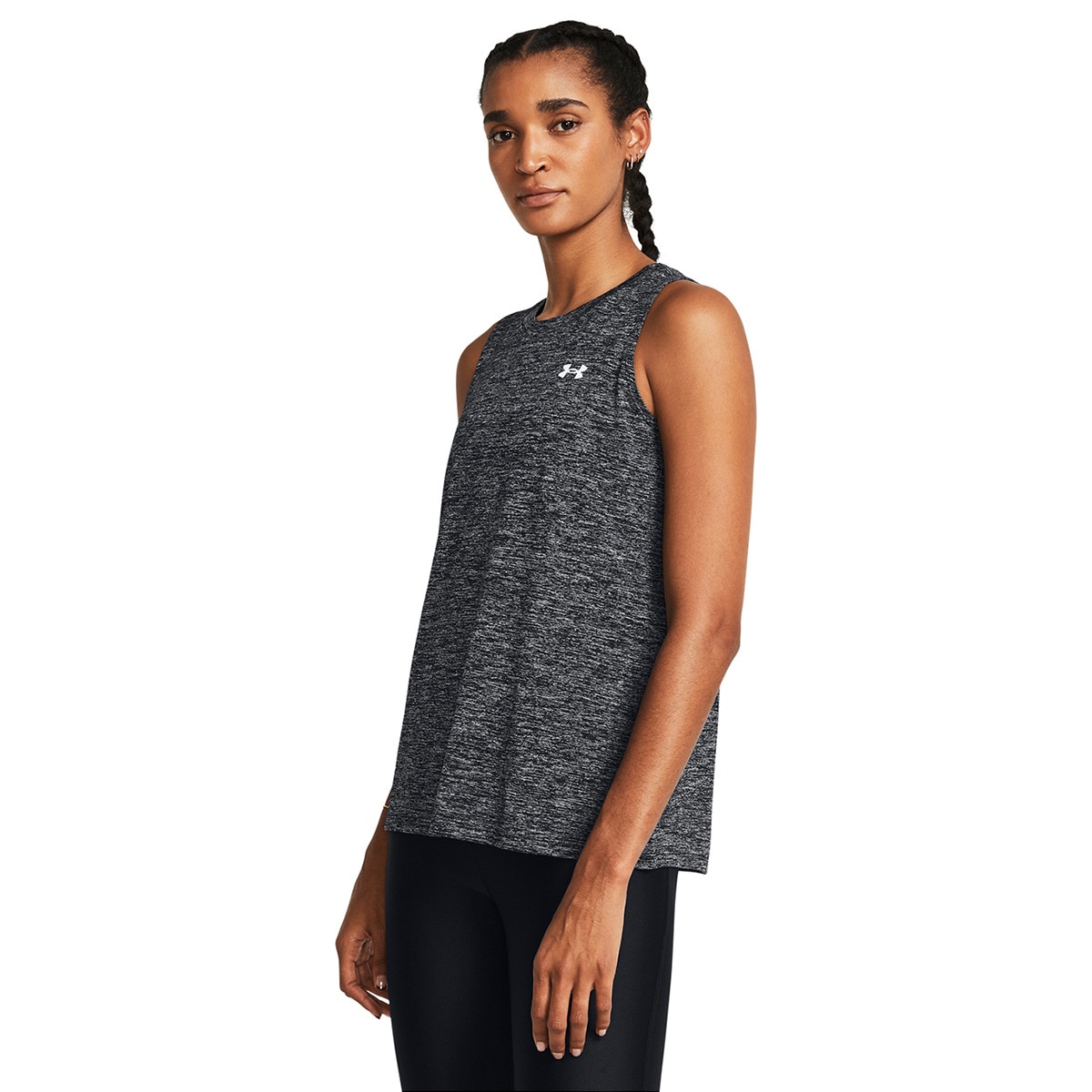 T-shirt de Mulher Tech™ Twist Preto / Branco-1