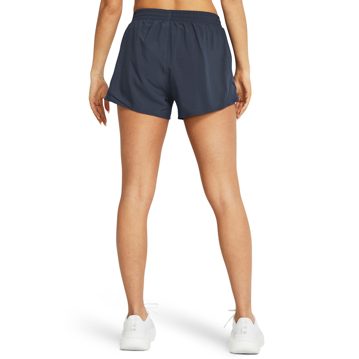 Calções de Mulher UA Fly By 3'' Shorts Cinzento-2