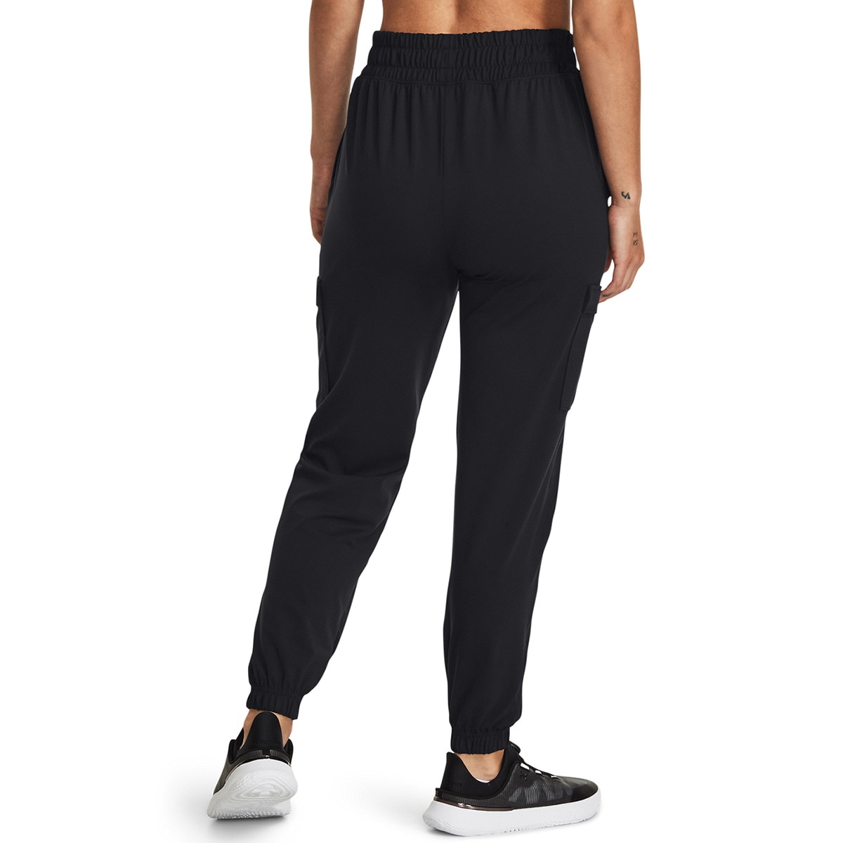 Calças de Mulher Meridian Cargo Jogger Preto-2