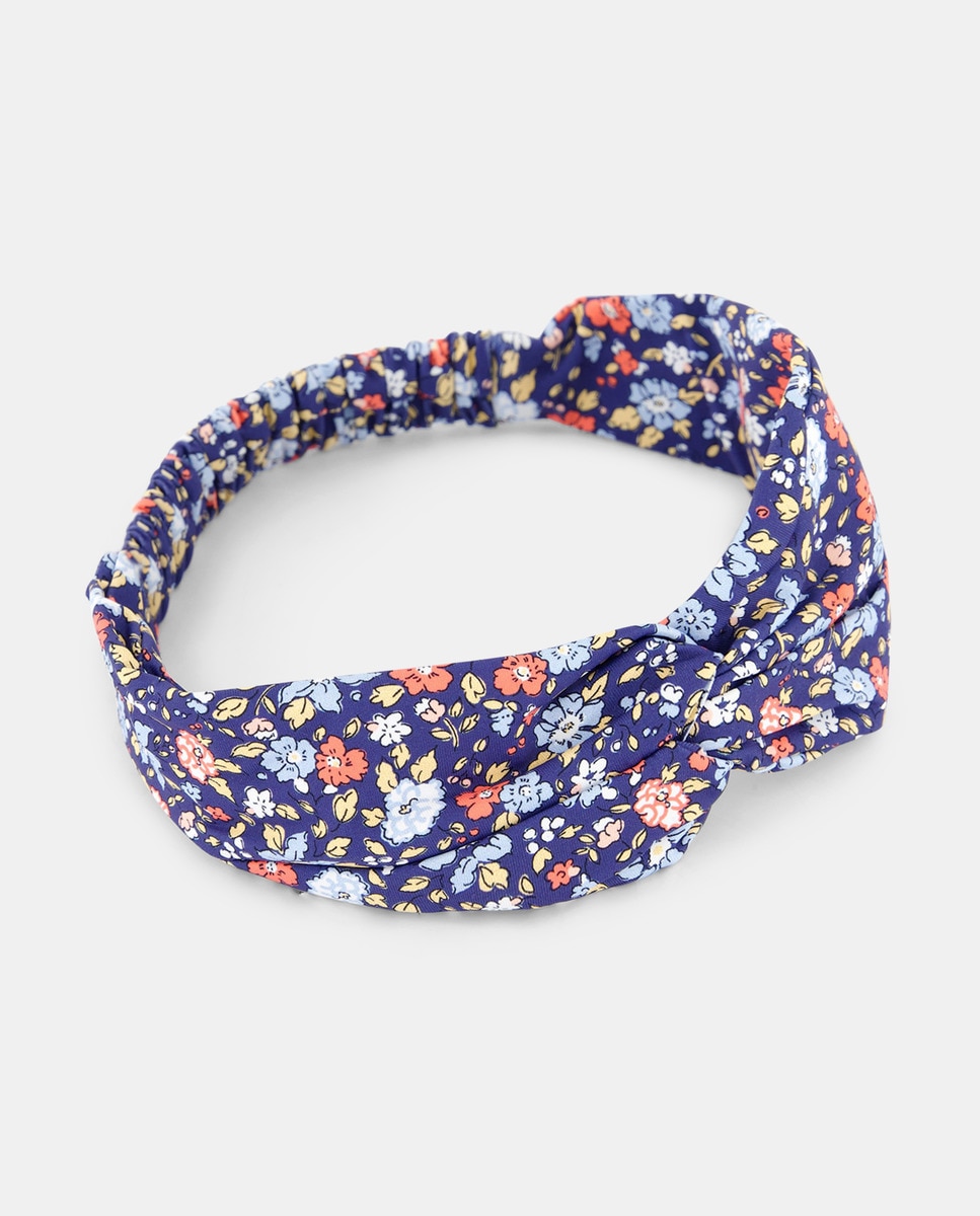 Bandana de Pelo Assimétrica Azul-1