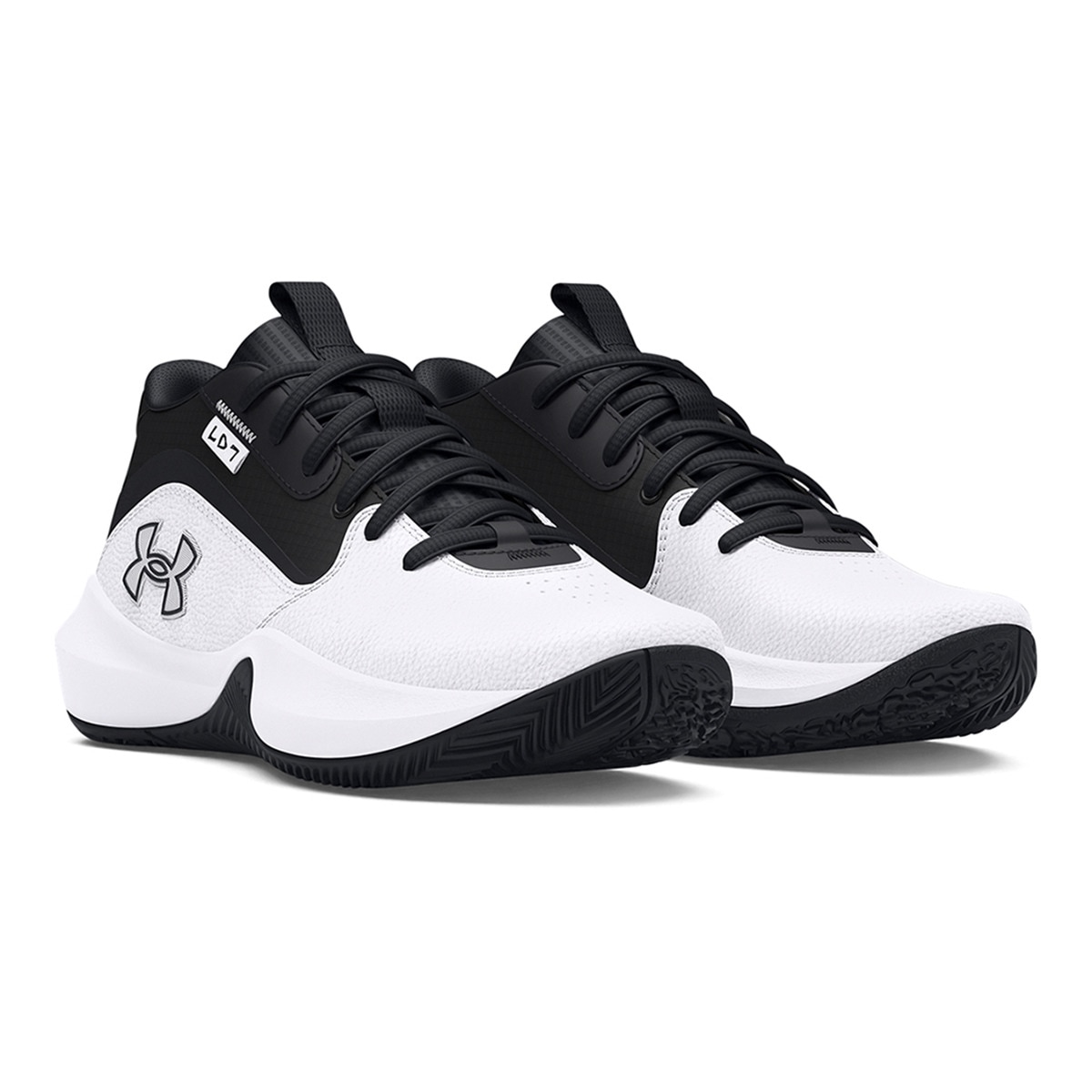 Sapatilhas de Basquetebol de Criança UA GS Lockdown 7 Branco-2