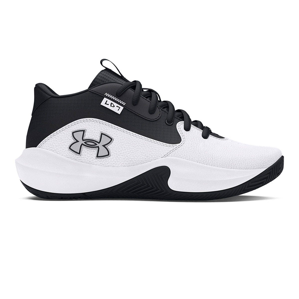 Sapatilhas de Basquetebol de Criança UA GS Lockdown 7 Branco-1