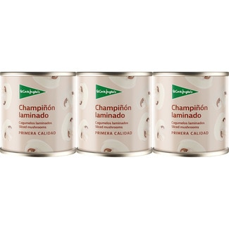 champiñón laminado pack 3 latas 105 g neto escurrido - El Corte Ingles
