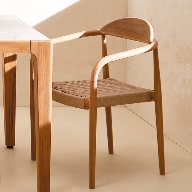 Imagem 0 de Cadeira de Mesa de Jardim Empilhável de Teca Sidney