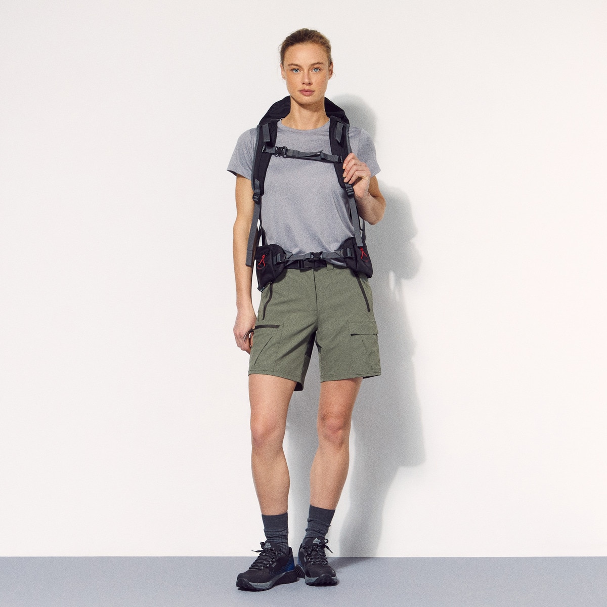 Bermudas de Montanha de Mulher Verde-1
