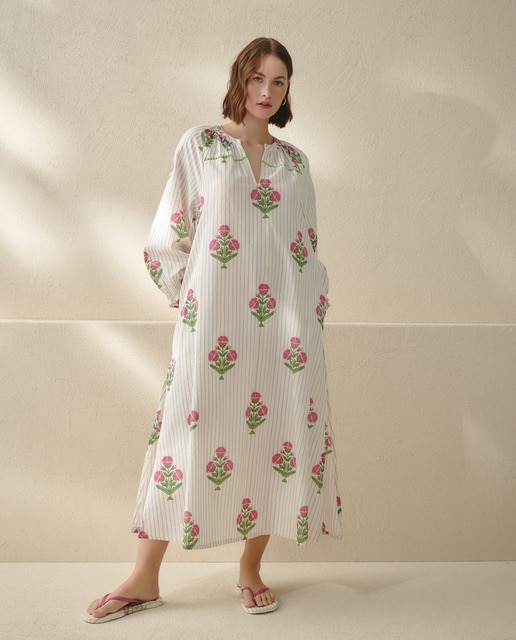Imagen 0 de Vestido largo manga larga
