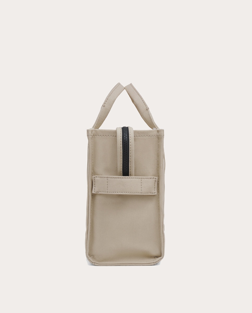 Bolso Medium Tote de algodón Beige-7