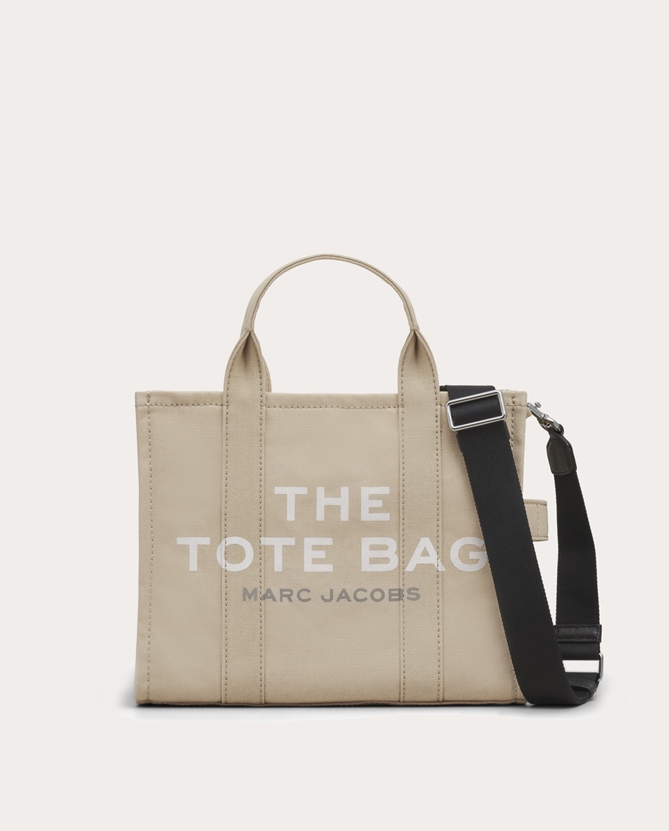 Bolso Medium Tote de algodón Beige-1