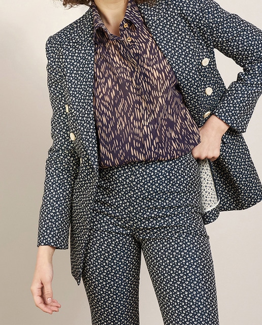 Imagen 0 de Blazer de mujer cruzado de jacquard