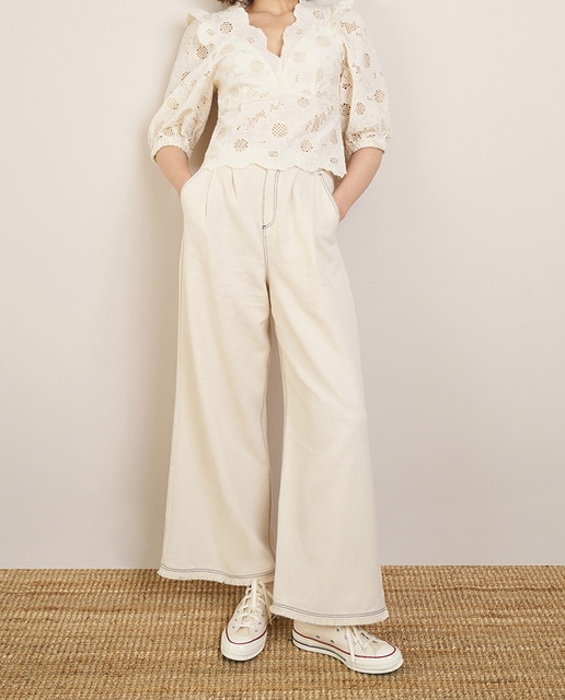 Imagen 0 de Pantalón de mujer largo de sarga