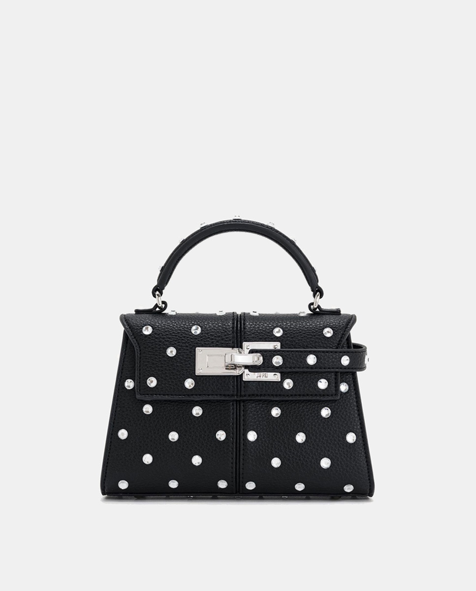 Mala de Mão Modelo Cystal Elise - Preto Preto-1