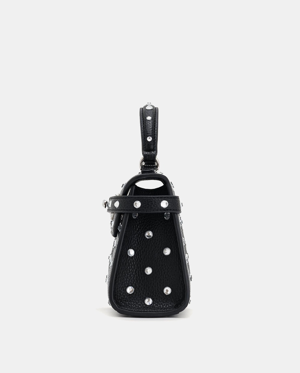 Mala de Mão Modelo Cystal Elise - Preto Preto-4